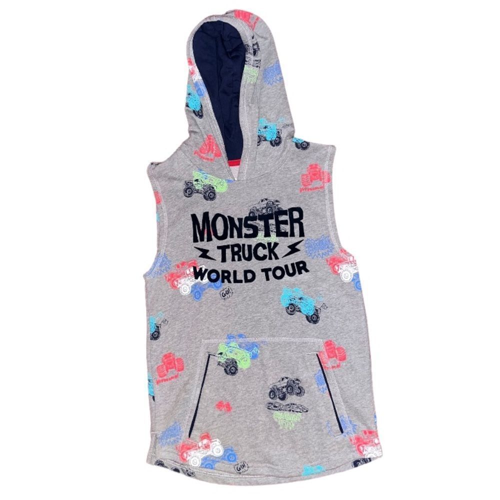 𝅺CHILDREN’S monster truck tank top hoodie